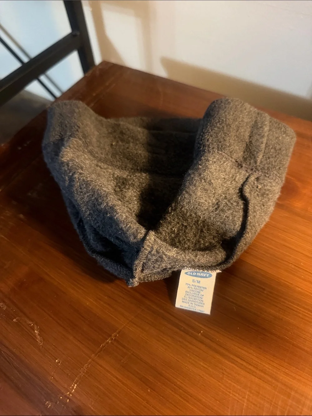 Old Navy kids Dark Gray Fleece Beanie Size S/M